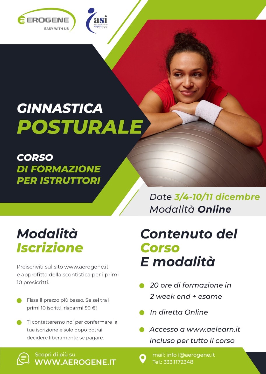 Istruttore Ginnastica Posturale - ASI Nazionale